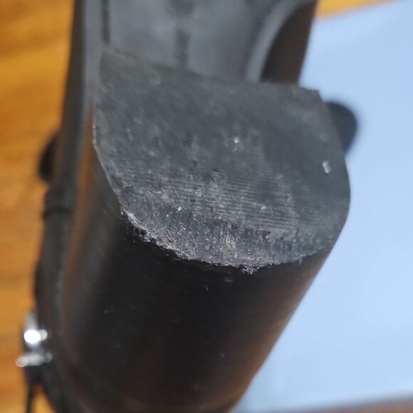 Essex Lane Black Ankle Booties with Silver Buckles - Picture 9 of 12